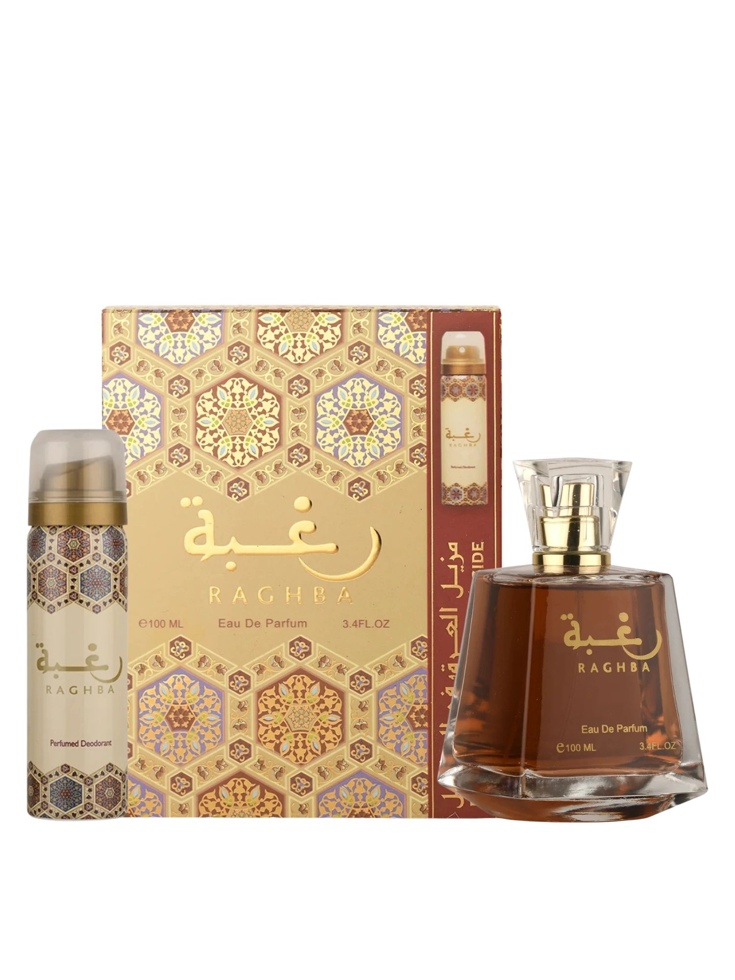 Lattafa Raghba Eau De Parfum 100ml with Deodorant 50ml