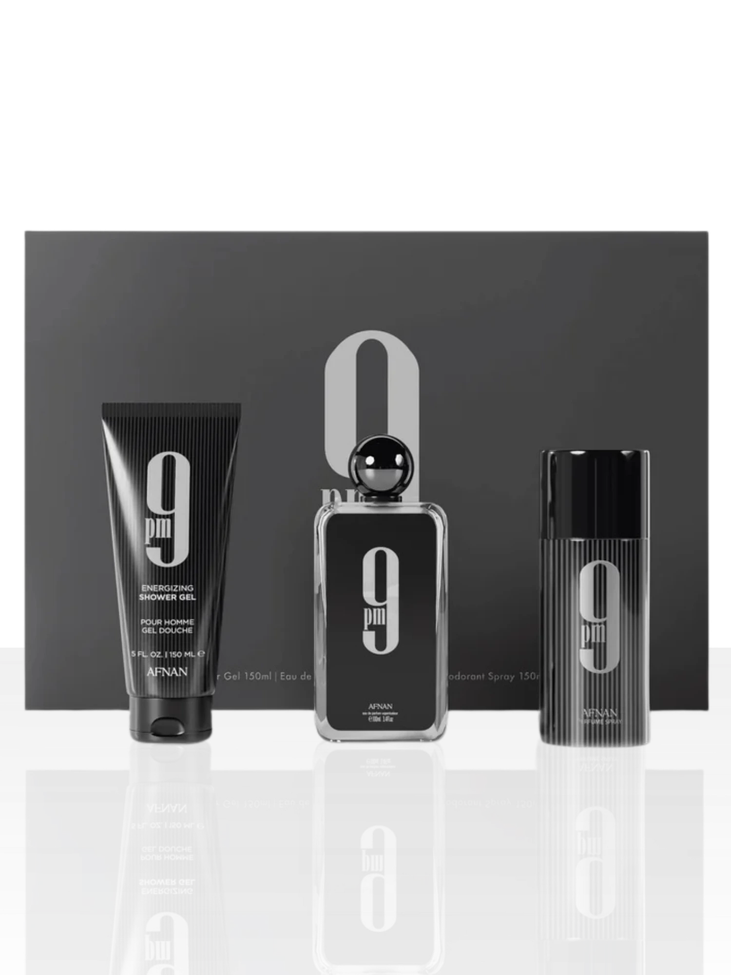 Afnan 9PM Gift Set (EDP 100ml + Deodorant 150ml + Shower Gel 150ml)