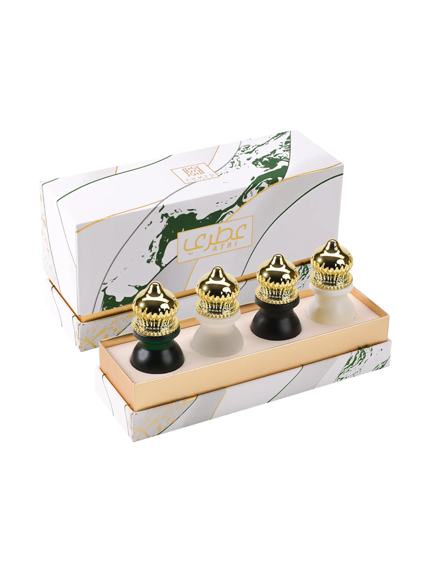 Ahmed Al Maghribi Atri Attar Gift Set (4 x 12ml)