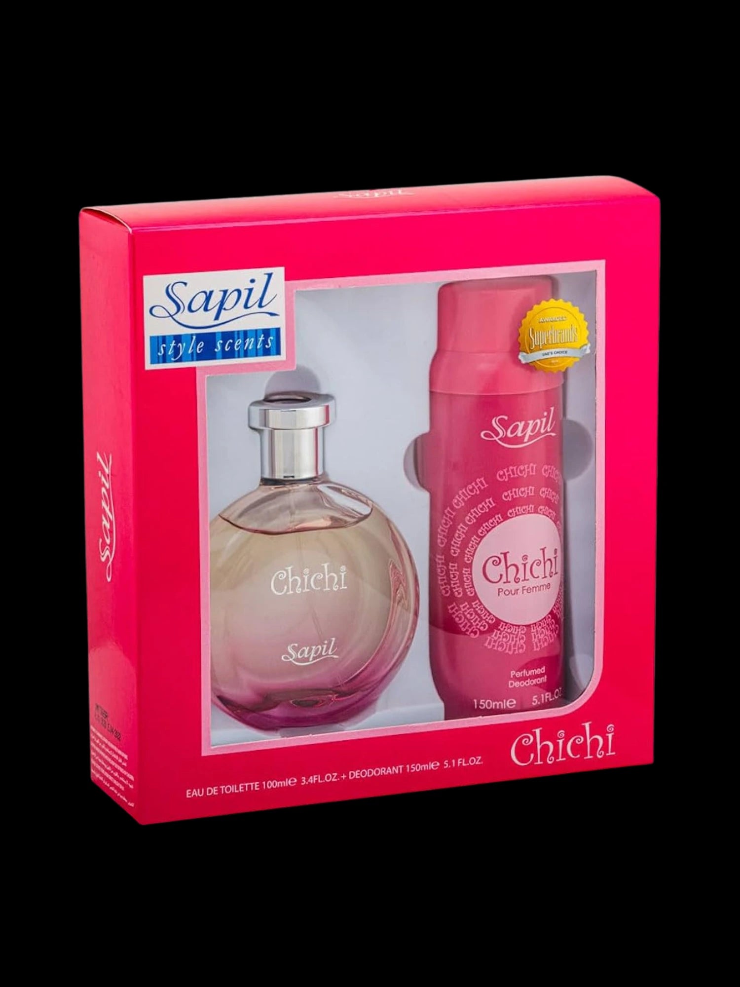 Sapil Chichi Women Gift Set (EDT 100ml + Deodorant 150ml)