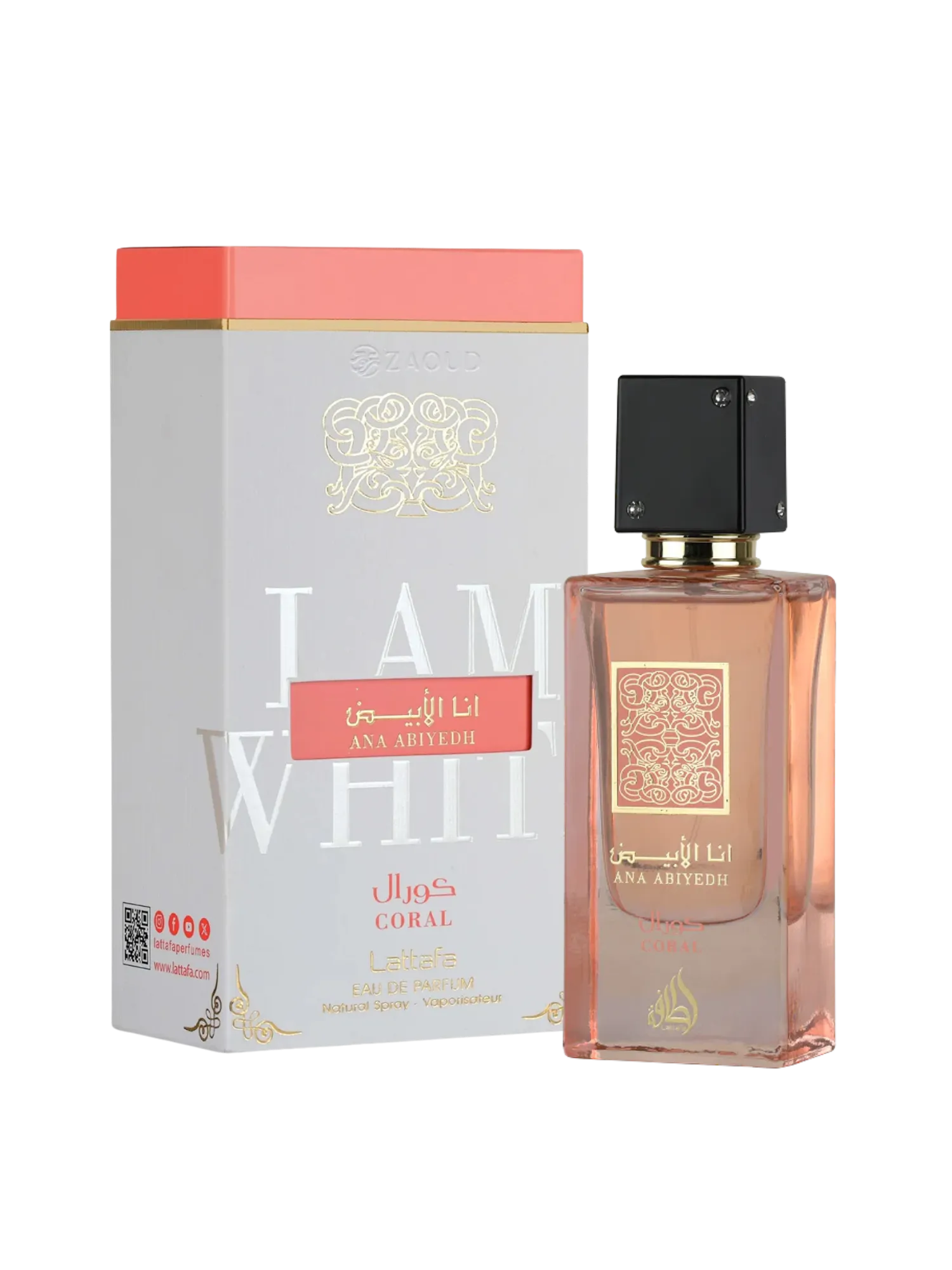 Lattafa Ana Abiyedh Coral Eau De Parfum 60ml