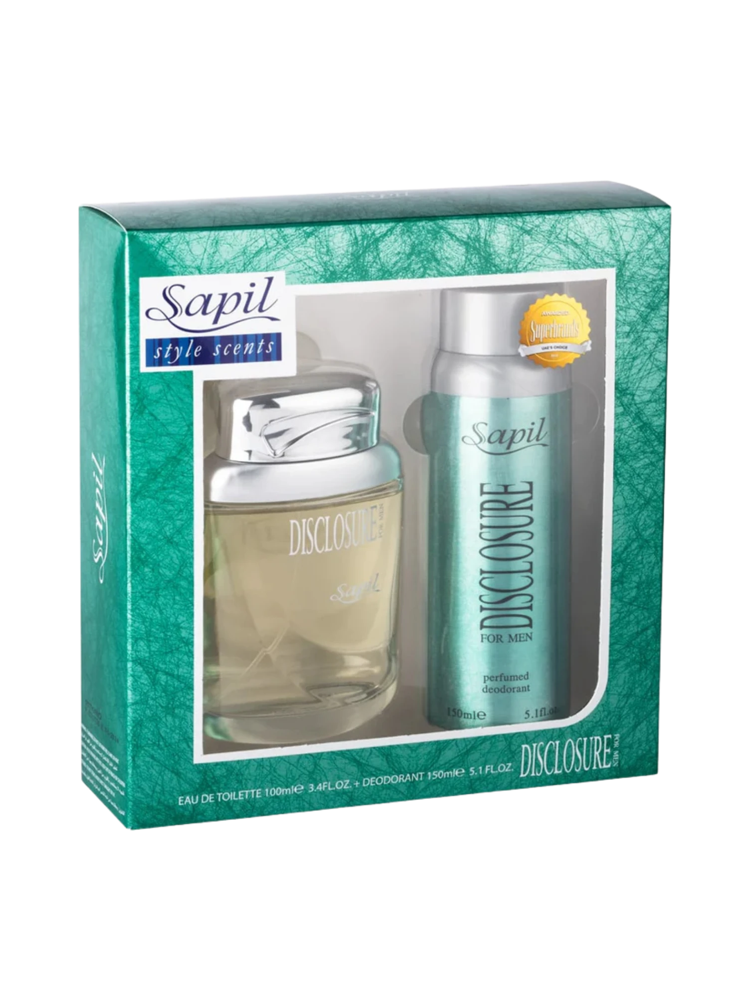 Sapil Disclosure Gift Set (EDT 100ml + Deodorant 150ml)